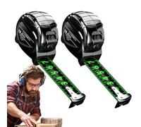 Xujuika Measure Tape - Waterproof Retractable Measure Ruler - Fluorescent Measuring Ruler Double Side Scale Portable Woodworking Tools for Daily Household Agricultural