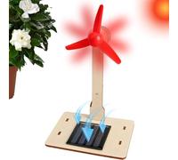 Xujuika Solar Powered Wind Mill,DIY Desktop Wind Turbine Model - Science Teaching Tool Easy to Assemble As a Home And Office Decoration