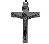 Xujuika Stylish Drop Vintage Charm Pendant, Rustic Charm Drop Crucifix Necklace, Bible Prayer Jewelry, Crucifix Wooden Necklace, Adjustable Length Charm For Baptism Prayer Decoration
