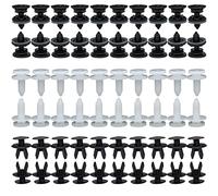 XUKEY 120PCS 6 Sizes Car Body Trim Panels Mounting Clips Auto Bumper Splash Guard Push Pin Rivet Interior Door Boot Roof Carpet Retainer Fixings For Transporter T4 T5 T6