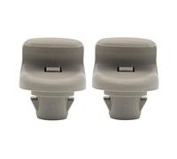 XUKEY 2PCS Inner Sun Visor Clips Sunvisor Holder Bracket Hook Gray