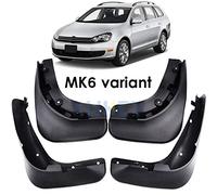XUKEY Auto Molded Splash Guards for VW Golf MK6 6 Variant Wagon Estate Jetta sportwagen Wagon 2010-2014 Mud Flaps - Front & Rear 4 Pieces Set