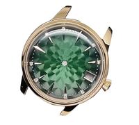XUKKJI 33MM Rose Gold Watch Case with Dial Set Women's Case for NH35 for NH36 Movement Bubble Crystal Watch Accessories, 687-4 Rose Set, One Size