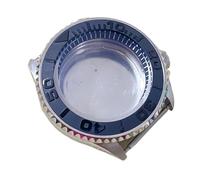 XUKKJI 41.5MM Steel Watch Case Screw-in Crown Black Chapter Ring Watch Accessories Set for NH35/For NH36/4R Movements, NO.9, One Size