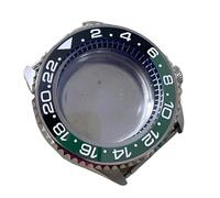 XUKKJI 41.5MM Steel Watch Case Screw-in Crown Black Chapter Ring Watch Accessories Set for NH35/For NH36/4R Movements, NO.6, One Size