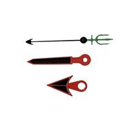 XUKKJI Red Edge Black Watch Hands Pointer for Hairtail/for Turtle/for Trident Second Hand Men’s Watch Accessories for NH35/NH36/4R/7S Movement, Package 15, One Size
