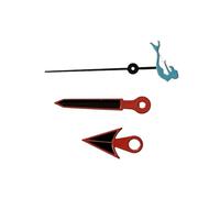 XUKKJI Red Edge Black Watch Hands Pointer for Hairtail/for Turtle/for Trident Second Hand Men’s Watch Accessories for NH35/NH36/4R/7S Movement, Package 18, One Size