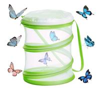 XUKZIMA 1 Pcs Collapsible Bug Catcher Net Insect and Butterfly Habitat Cage Mini Insect Reproduction Mesh for Kids Insects Catching and Life Science Education Easy to Observe