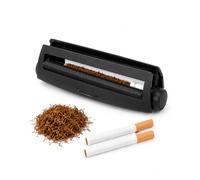 XUKZIMA Cigarette Roller 78 mm | 1 Piece Black | Precision Roller for a Firm Hold | Clean Rolling Process Without Kinks - Premium Tobacco Roll for Home & On the Go