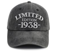 Xullaxth 86th Birthday Gifts for Men Women, 86 Years Old Party Decorations Hat, Adjustable Embroidered Limited Edition 1938 Retirement Baseball Cap