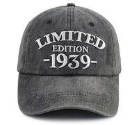 Xullaxth Limited Edition 1930 1931 1932 1933 1934 1935 1936 1937 1938 1939 Hat for Men Women, Adjustable Cotton Baseball Cap, 1939 Black, One size