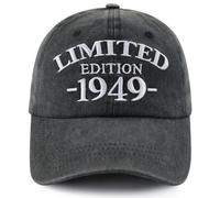 Xullaxth Limited Edition 1940 1941 1942 1943 1944 1945 1946 1947 1948 1949 Hat for Women Men, Adjustable Cotton Baseball Cap, 1949 Black, One size