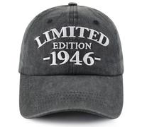 Xullaxth Limited Edition 1940 1941 1942 1943 1944 1945 1946 1947 1948 1949 Hat for Women Men, Adjustable Cotton Baseball Cap, 1946 Black, One Size