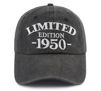 Xullaxth Limited Edition 1950 1951 1952 1953 1954 1955 1956 1957 1958 1959 Hat for Men Women, Adjustable Cotton Baseball Cap, 1950 Black, One size