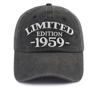 Xullaxth Limited Edition 1950 1951 1952 1953 1954 1955 1956 1957 1958 1959 Hat for Men Women, Adjustable Cotton Baseball Cap, 1959 Black, One size