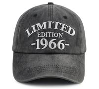 Xullaxth Limited Edition 1960 1961 1962 1963 1964 1965 1966 1967 1968 1969 Hat for Men Women, Adjustable Cotton Baseball Cap, 1966 Black, One size