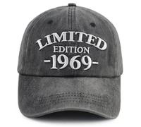 Xullaxth Limited Edition 1960 1961 1962 1963 1964 1965 1966 1967 1968 1969 Hat for Men Women, Adjustable Cotton Baseball Cap, 1969 Black, One size