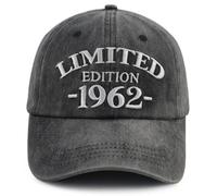 Xullaxth Limited Edition 1960 1961 1962 1963 1964 1965 1966 1967 1968 1969 Hat for Men Women, Adjustable Cotton Baseball Cap, 1962 Black, One size
