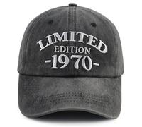 Xullaxth Limited Edition 1970 1971 1972 1973 1974 1975 1976 1977 1978 1979 Hat for Men Women, Adjustable Cotton Baseball Cap, 1970 Black, One size