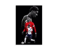 XULLONG Marcus Rashford Poster Print Photo Art Painting Canvas Home Decorative Bedroom Modern Decors 16x24inch(40x60cm)