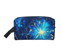 XULLZH Daisy Flowers Print Large capacity Travel Portable Cosmetic Organizer Pouch Zipper Toiletry Storage Bag, White, One Size, White, One Size