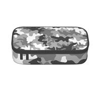XULLZH Digital Camo Print Large Capacity Compartments Pencil Case Pencil Pouch Bag Travel Toiletry Organizer Bag, Black, One Size, Modern