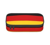 XULLZH germany flag Print Large Capacity Compartments Pencil Case Pencil Pouch Bag Travel Toiletry Organizer Bag, Black, One Size, Modern