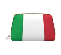XULLZH italy flag Print Leather Zip Portable for Women Travel Toiletry PouchKit Organizer Small Makeup Pouche, White, One Size, White, One Size