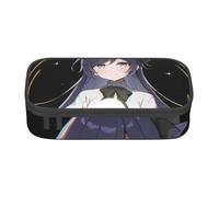 XULLZH Pacific Ocean biological Print Large Capacity Compartments Pencil Case Pencil Pouch Bag Travel Toiletry Organizer Bag, Black, One Size, Modern