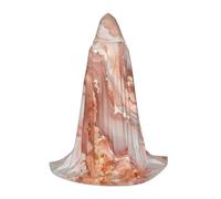 XULLZH rose gold marble design background Print Hooded Cape Halloween Christmas Cape Costume Women Men Adults Masquerade Dress Up