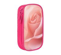 XULLZH Soft Color Pale Faded Mix of Roses Print Large Capacity Zipper Pencil Box double-deck Pen Bag Make-up Pen Pouch Office Supply, Pink, One Size, Modern