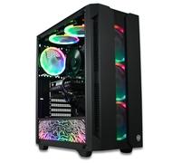 XUM Elite Prebuilt Gaming PC: Intel Core i5-10400F, Nvidia Geforce RTX 5060 8GB, 32GB DDR4 RAM, 500GB NVMe SSD, 1TB HDD, 700W PSU 80+ Bronze, aRGB, WiFi 5, Windows 11 Home, Entry Level, Black Case