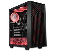 XUM Spartan Prebuilt Gaming PC: AMD Ryzen 5 5600G, Radeon Vega 7 Integrated Graphics, 16GB DDR4 RAM, 256GB NVMe SSD, 1TB HDD, 500W PSU, aRGB, WiFi 5, Windows 11 Home, Entry Level, Black Case