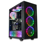 XUM Titan Prebuilt Gaming PC Desktop, Intel i5-13400F, RTX 5060 8GB, 16GB DDR4, 1TB NVMe SSD, 700W PSU, WiFi 5, RGB, Windows 11 Home, Streaming Ready, VR Ready, Gaming Computer for Gamers