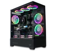 XUM Vista Prebuilt Gaming PC: Intel Core i5-10400F, Nvidia Geforce RTX 5060 8GB, 32GB DDR4 RAM, 512GB NVMe SSD, 1TB HDD, 700W PSU, aRGB, WiFi 5, Windows 11 Home, VR Ready Gaming Computer