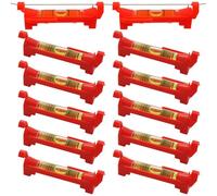 Xumann 12 Pcs String Line Level Kit, 75 mm Hanging Bubble Line Level for Building Trades Engineering Surveying
