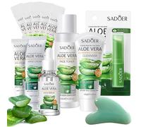 Xumann 12PCS Skin Care Gift Sets for Teenage Girls, Aloe Vera Skincare for Women, Simple Pamper Face Care Kit for Teen