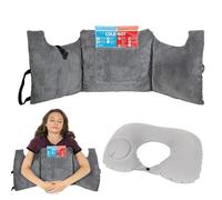Xumann 2 Pcs Pillow for Mastectomy Hysterectomy Recovery Items & Inflatable Neck Pillow