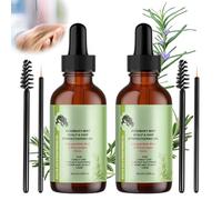 Xumann 2pc Organic Rosemary Essential Oil for Hair Growth, Rose Rosmarin Oil Hair Growth, Rosemary Mint Scalp & Hair Strengthening Oil with Applicator