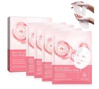 Xumann 4 PCS Bio Collagen Face Mask, Deep Collagen Overnight Mask, Moisturising & Firming Face Mask