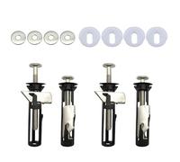 Xumann 4 Pcs Heavy Duty Toilet Seat Fastener Bolt Kit, Toilet Seat Bolts Screws Fixings for Top Lid Hinges Blind Holes