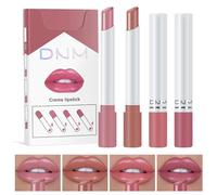 Xumann 4PCS Plumping Lipstick Set, Long Lasting Lipgloss Set for Women, Waterproof Nude Lipstick Sets（03）