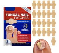 Xumann 8 Hours Fungal Nail Patches, 21 Pcs Multi Purpose Nail Repair Patches for Toenails