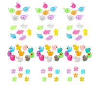 Xumann 84 Pcs Small Mini Resin Animals Mixed, Glow in the Dark Little Plastic Animals for Tiny Miniature Decor
