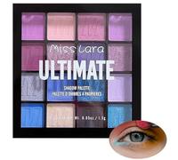 Xumann Purple Blue Eyeshadow Palette, 16Color Long Lasting Waterproof Eye Shadow Pallets for Women Make up