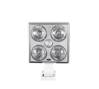 Xumh2024-3 Bathroom Extractor Fan Multi Functional Bathroom Heater Light, Wall Mounted Heating and Lighting(White)