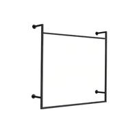 Xumh2024-3 Closet Organizer Double Layered Wall Mounted Shelves Save Space for Wardrobes and Store Displays clothes rail(Medium)