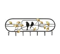 Xumh2024-3 Coat Hooks wall Mounted Coat Rack Wall Mount Black, Wall Mounted Coat Hooks for Hanging Coats, Decorative Hat Rack for Wall with 7 Hooks