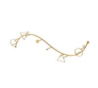 Xumh2024-3 Coat Hooks wall Mounted Iron Coat Rack Light Luxury Hooks Key Hanging Rack Into The Doorway Creative Coat Hooks Entrance Wall Storage Storage Coat Rack Gold Decorative Coat Racks