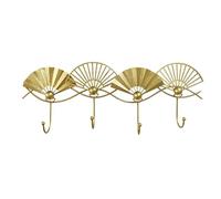 Xumh2024-3 Coat Hooks wall Mounted Iron Wall-Mounted Coat Hooks Gold Hooks Hanging Rack Wall-Mounted Entryway Clothes Hooks Behind The Door Creative Hanging Hooks(Small)